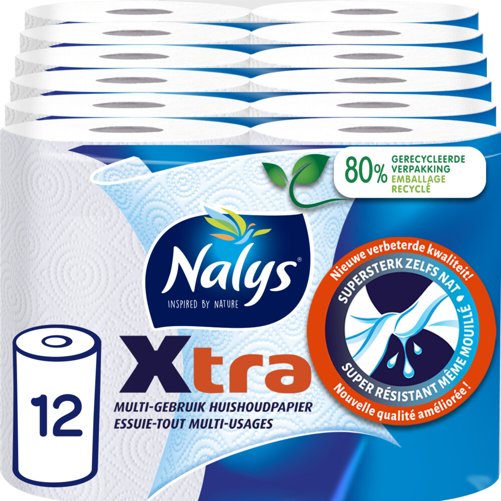 6x Nalys Xtra Huishoudpapier 2 stuks