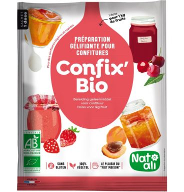 3x Nat Ali Confix Bio vegan Geleermiddel 120 gr