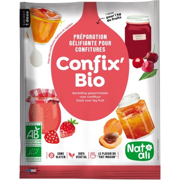 3x Nat Ali Confix Bio vegan Geleermiddel 120 gr