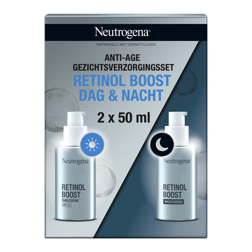 Neutrogena Retinol Boost Bundel Dagcrème en Nachtcréme 2x50 ml