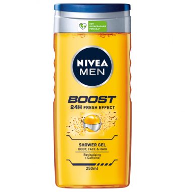 24x Nivea Men Boost Douchegel 250 ml