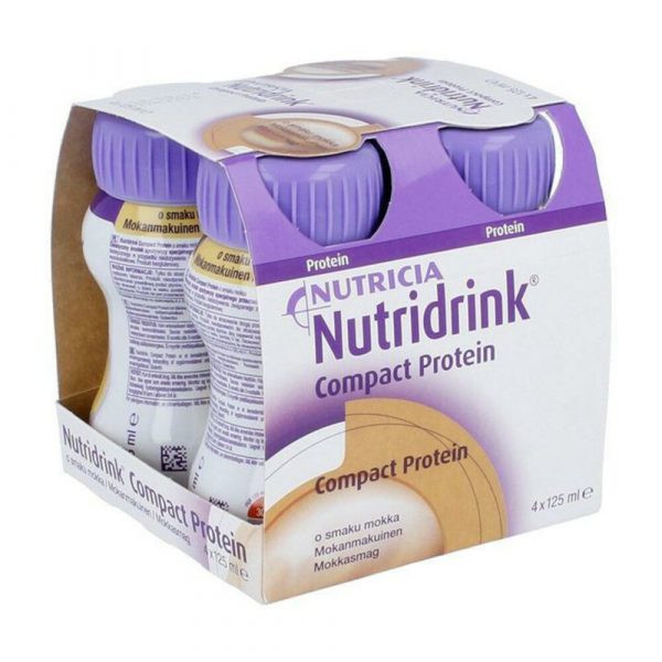 3x Nutridrink Compact Protiene Mokka 4-Pack 125 ml