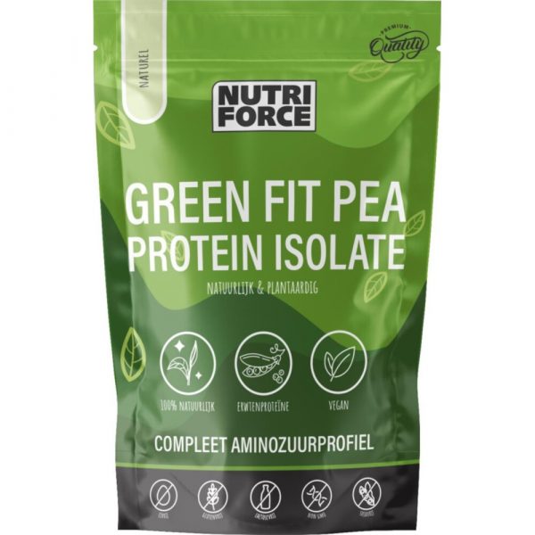 Nutriforce Green Fit Pea Proteïne Isolate Naturel 700 gr