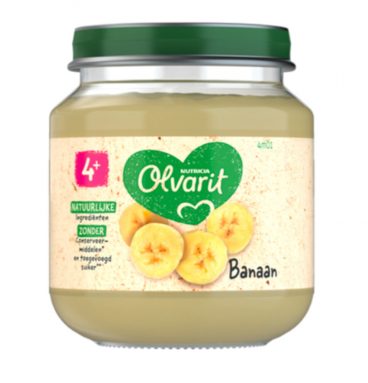 6x Olvarit 1e Fruithapje 4m Banaan 125 gr