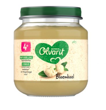 6x Olvarit 1e Groentehapje 4m Bloemkool 125 gr