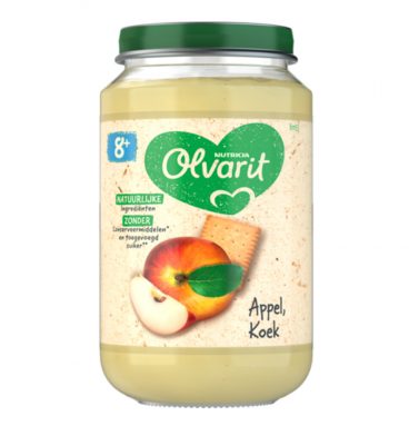 6x Olvarit Fruithapje 8m Appel Koek 200 gr