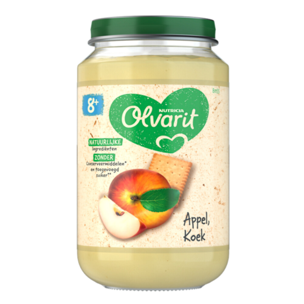 6x Olvarit Fruithapje 8m Appel Koek 200 gr