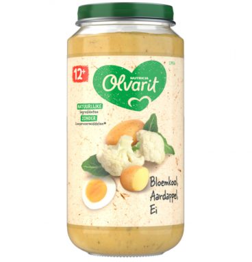 6x Olvarit Maaltijd 12m Bloemkool Aardappel Ei 250 gr