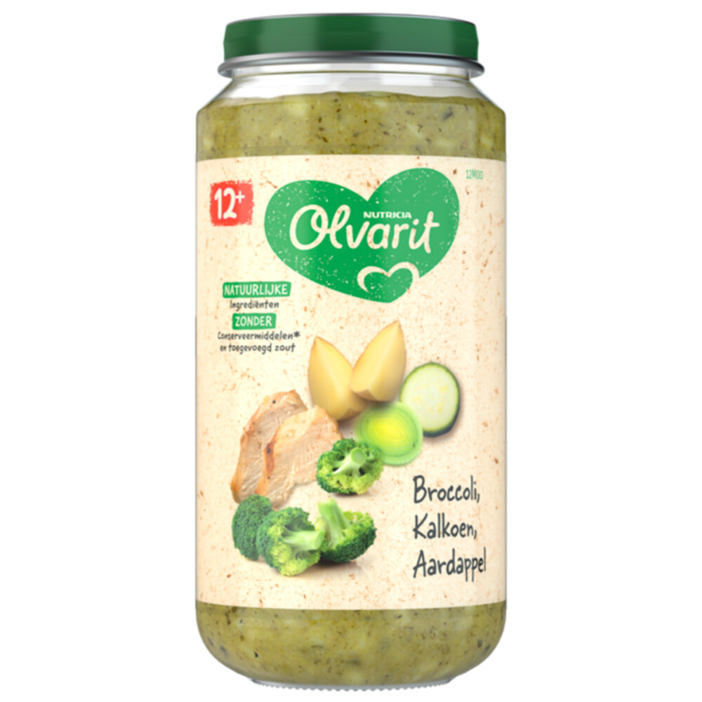 6x Olvarit Maaltijd 12m Broccoli Kalkoen Aardappel 250 gr