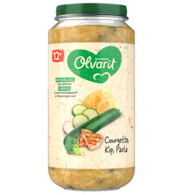 6x Olvarit Maaltijd 12m Courgette Kip Pasta 250 gr