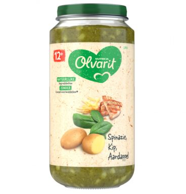 6x Olvarit Maaltijd 12m Spinazie Kip Aardappel 250 gr