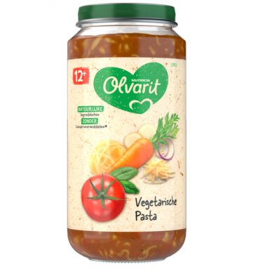 6x Olvarit Maaltijd 12m Vegetarische Pasta 250 gr