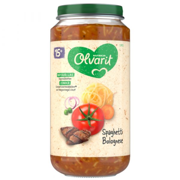 6x Olvarit Maaltijd 15m Spaghetti Bolognese 250 gr