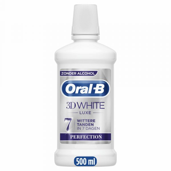 3x Oral-B Mondwater 3D White Luxe Perfection 500 ml