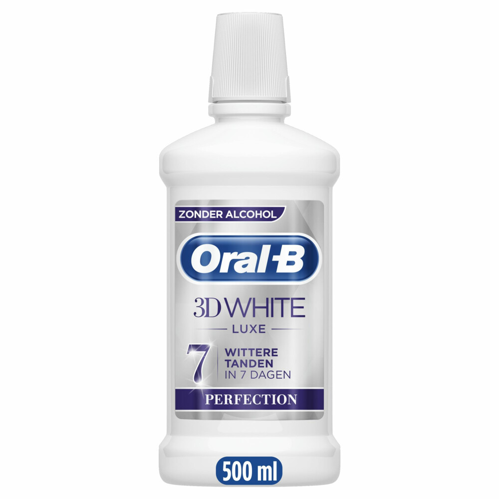 3x Oral-B Mondwater 3D White Luxe Perfection 500 ml