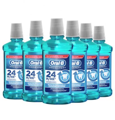 6x Oral-B Mondwater Pro-Expert Professionele Bescherming 500 ml