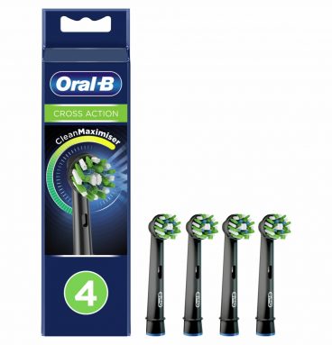 Oral-B Opzetborstels CrossAction Black 4 stuks