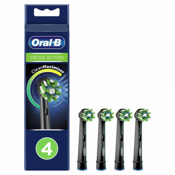 Oral-B Opzetborstels CrossAction Black 4 stuks