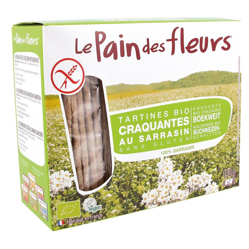 Pain fleur Crackers Boekweit 150 gr