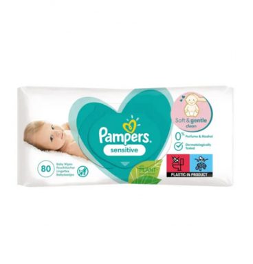 Pampers Sensitive Parfumvrij Babydoekjes 80 doekjes