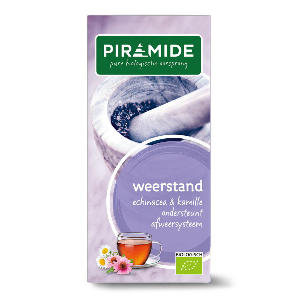 3x Piramide Weerstand Thee Bio 20 stuks