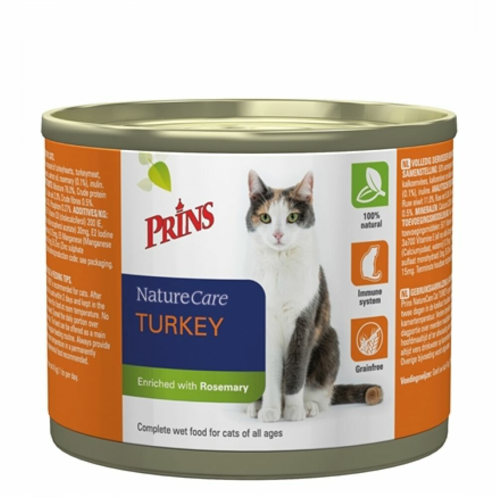 Prins Naturecare Cat Kalkoen 200 gr