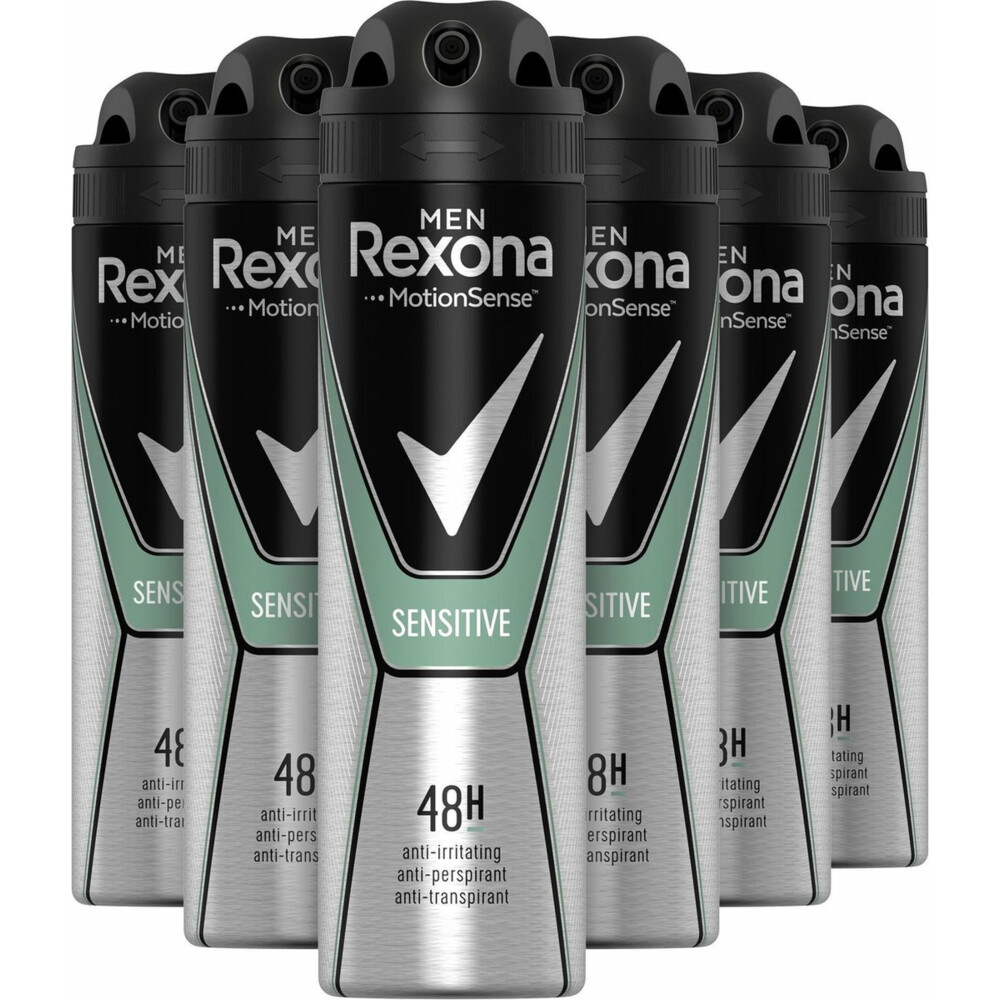 6x Rexona Men Deodorant Spray Sensitive 150 ml