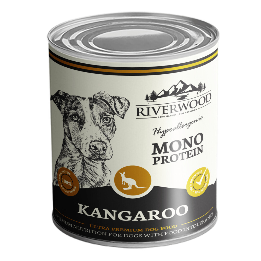 Riverwood Blik Dog Hondenvoer Monoproteine Kangoeroe 400 gr