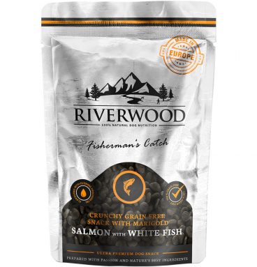 Riverwood Crunchy Snack Dog Fisherman's Catch Salmon&White Fish 200 gr