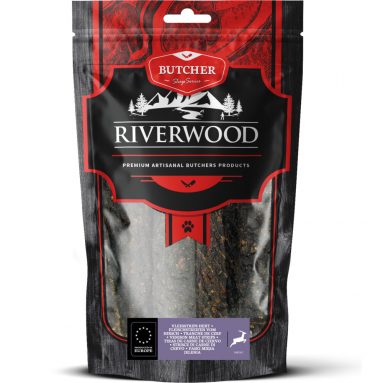 Riverwood Vleesstrips Hert 150 gr