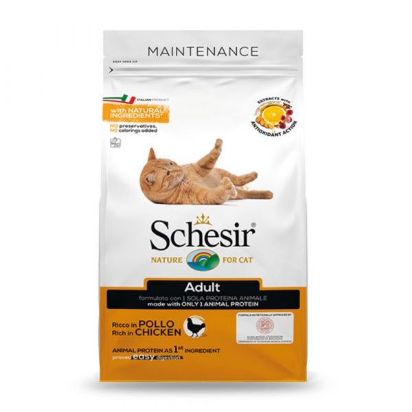 Schesir Kattenvoer Dry Maintenance Kip 1