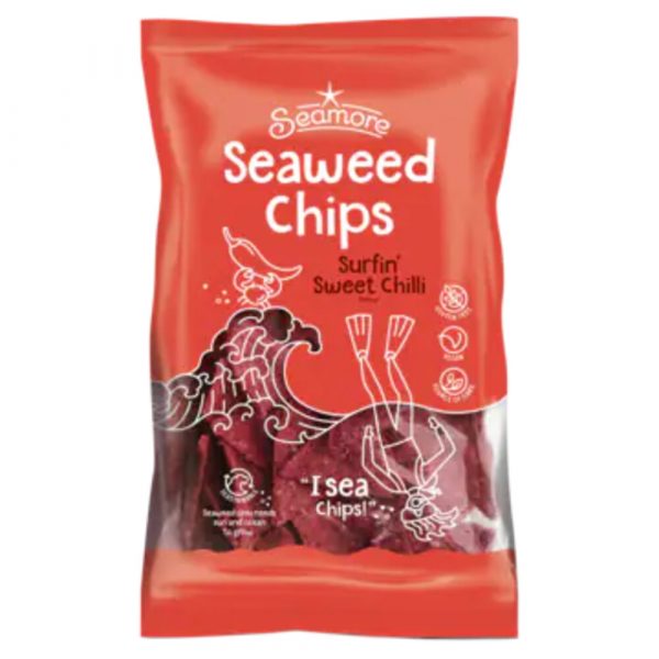 Seamore Seaweed Chips Surfin Sweet Chilli 135 gr