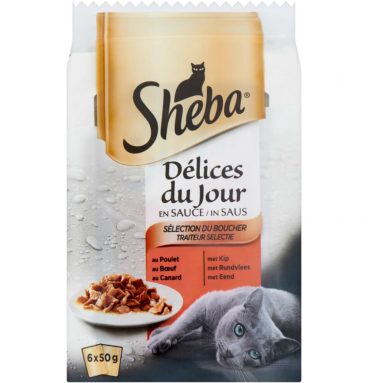 Sheba Delice Pouch Du Jour Traiteur Multipack 300 gr