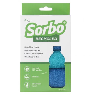 Sorbo Recycled Microvezeldoekjes 35x35cm 4 stuks