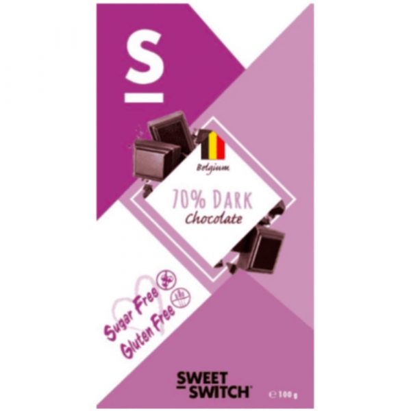 3x Sweet-Switch Chocolade Puur 100 gr