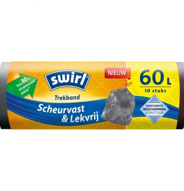 Swirl Vuilniszakken met Trekband 60 liter 10 stuks