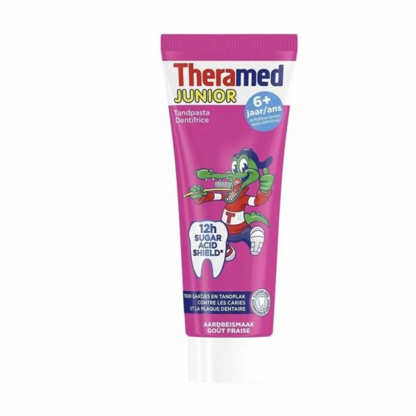 Theramed Tube Junior Aardbei 6+ 50 ml