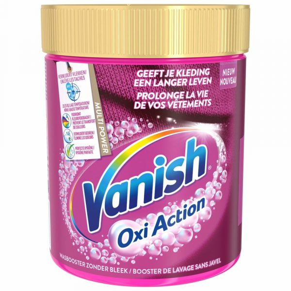 Vanish Oxi Action Wasbooster Poeder Gekleurde en Witte Was 550 gram