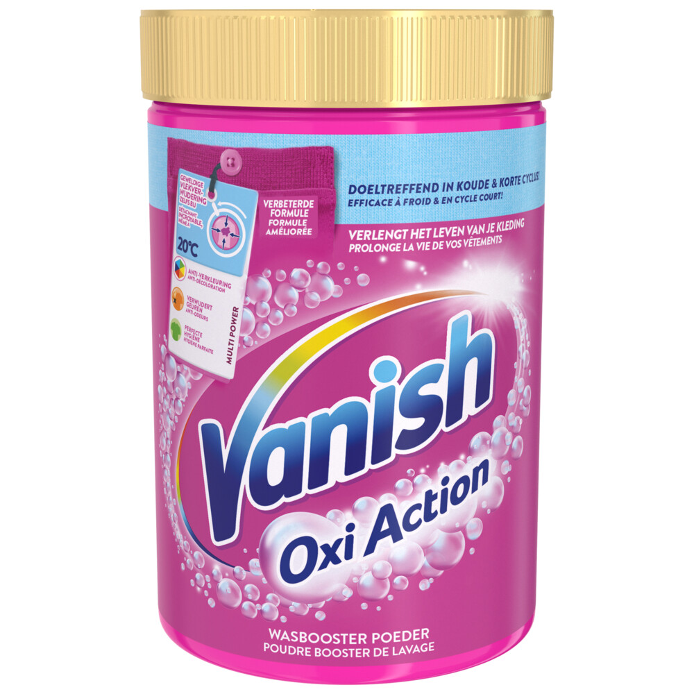 Vanish Oxi Action Wasbooster Poeder Gekleurde en Witte Was 710 gram