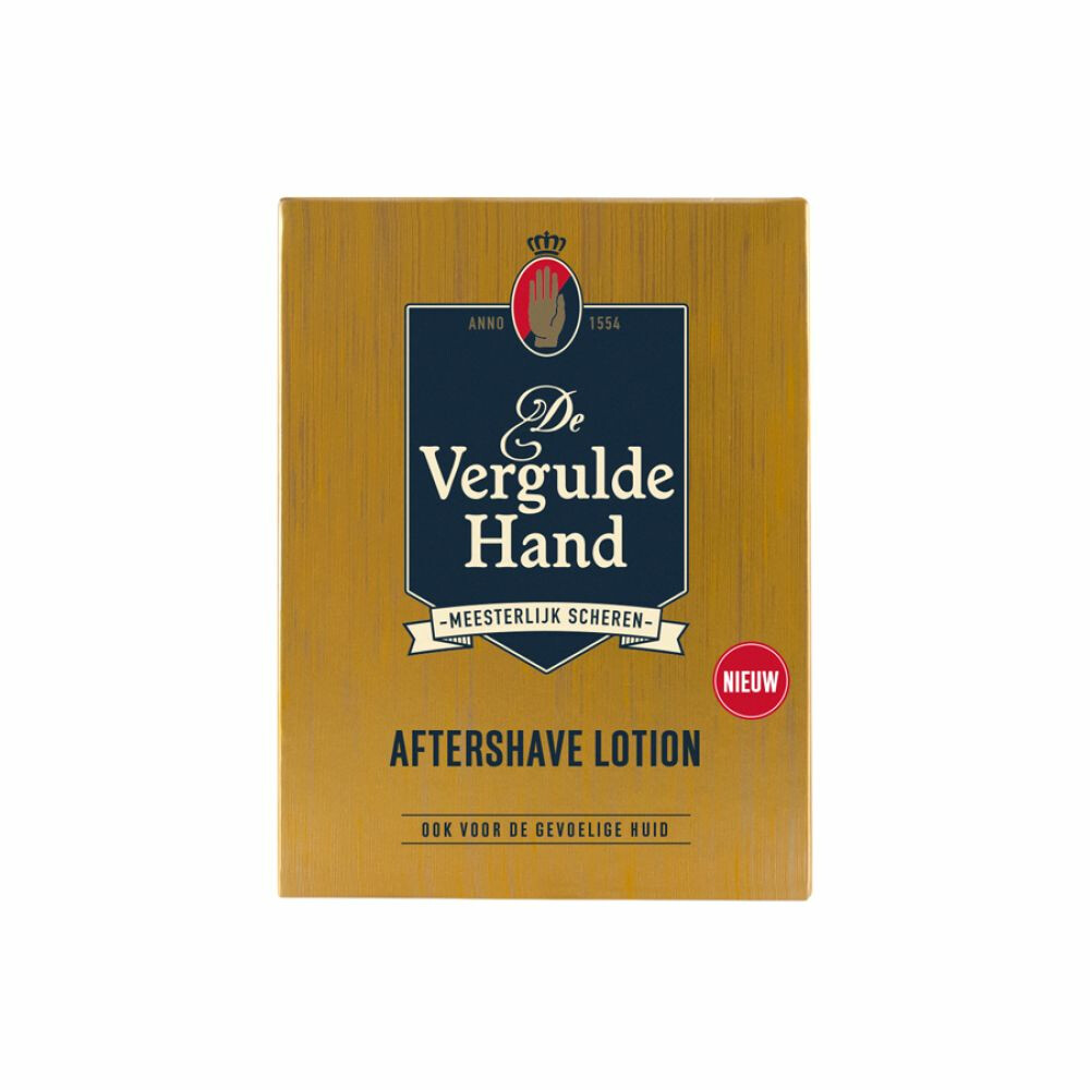 6x Vergulde Hand Aftershave Lotion 100 ml