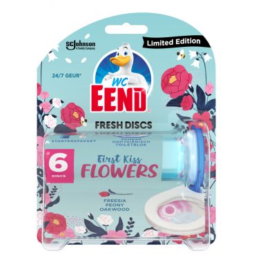 WC Eend Fresh Discs Houder First Kiss Flowers 36 ml