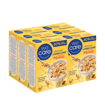 6x WeCare Lower Carb Crunchy Muesli 325 gr