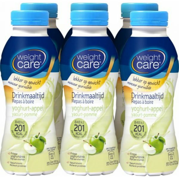 6x Weight Care Drinkmaaltijd Yoghurt&Appel 330 ml