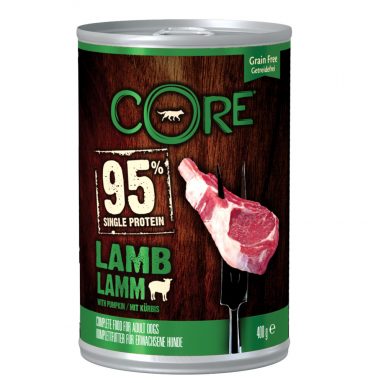 Wellness Core Hondenvoer Blik Lam - Pompoen 400 gr