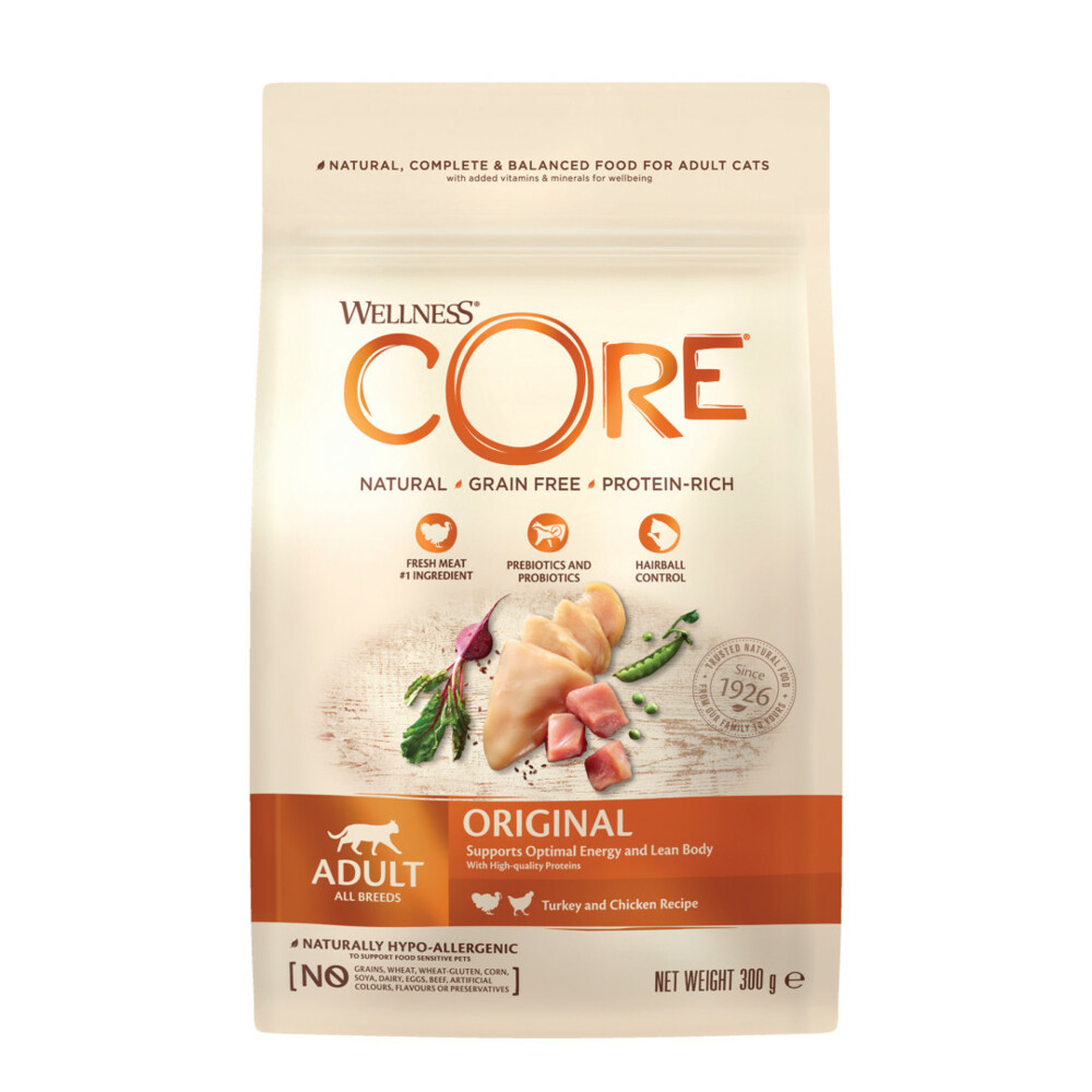 Wellness Core Kattenvoer Original Kalkoen - Kip 300 gr