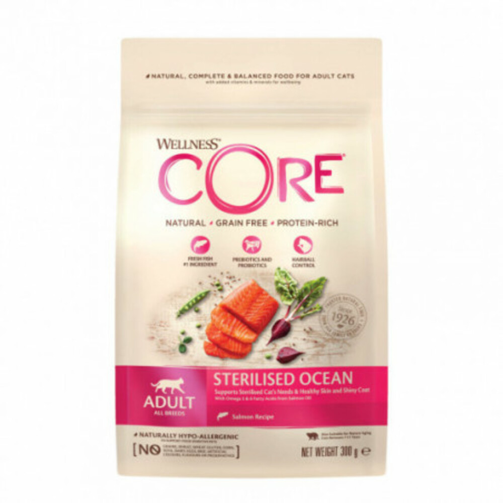 Wellness Core Kattenvoer Sterilised Zalm 300 gr