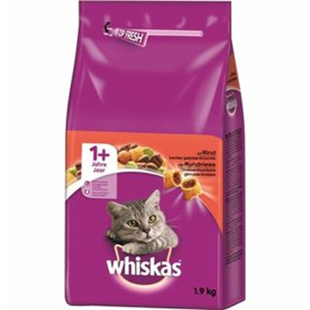 Whiskas Droog Adult Rund 1