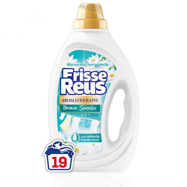 Witte Reus Wasmiddel Frisse Reus Gel Lotus 19 Wasbeurten 855 ml