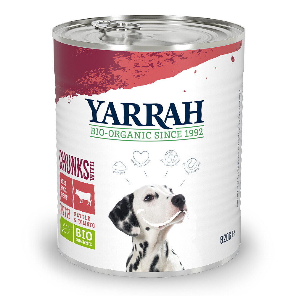 Yarrah Bio Hondenvoer Chunks Kip - Rund 820 gr