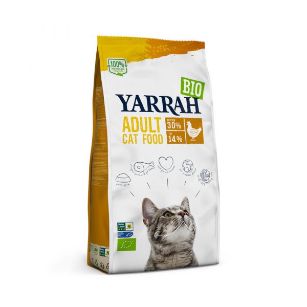 Yarrah Bio Kattenvoer Adult Kip 800 gr